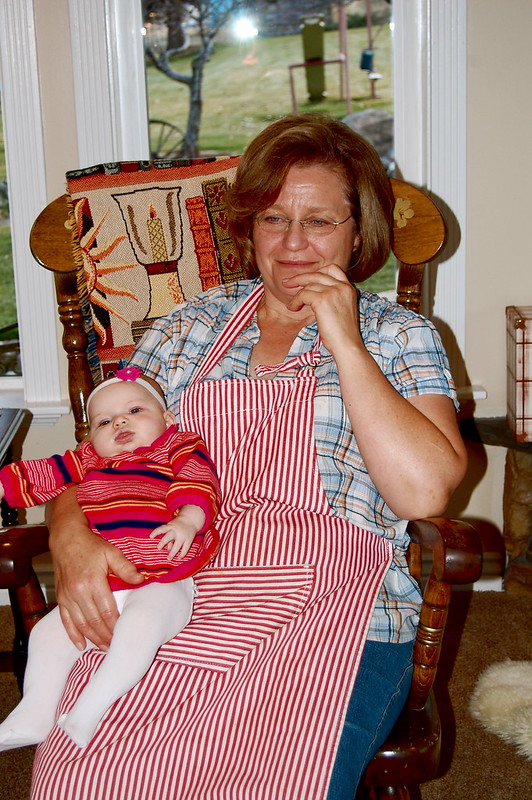 The newborn with Mimi